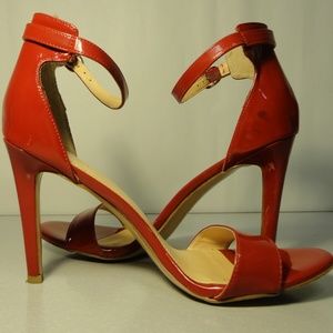 Michael Shannon Patent Red High Heel Sandel